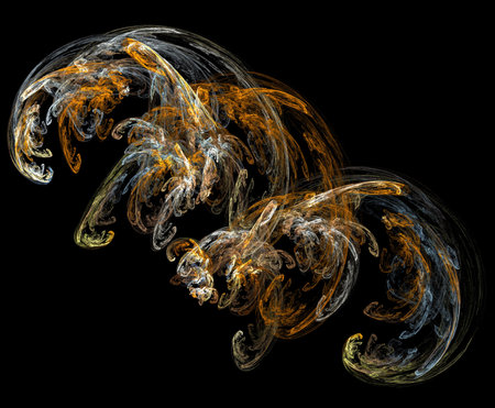 image of one illustration of digital fractalの写真素材