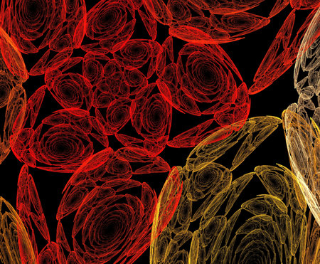 image of one illustration of digital fractalの写真素材