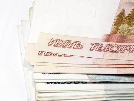 stack of bonds 5000 and 1000の写真素材