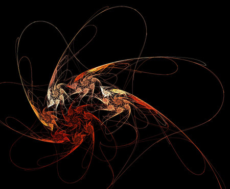 image of one illustration of digital fractalの写真素材