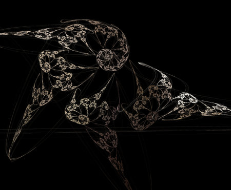 image of one illustration of digital fractalの写真素材