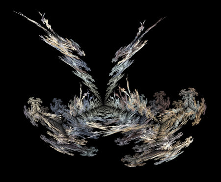 image of one illustration of digital fractalの写真素材