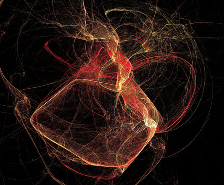 image of one illustration of digital fractalの写真素材