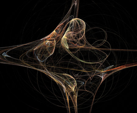 image of one illustration of digital fractalの写真素材