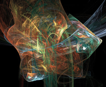 image of one illustration of digital fractalの写真素材