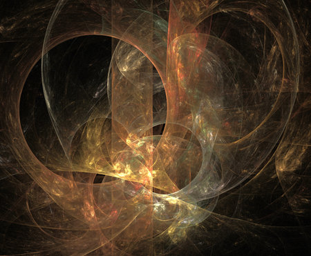 image of one illustration of digital fractalの写真素材