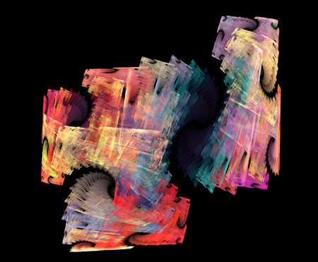 image of one illustration of digital fractalの写真素材