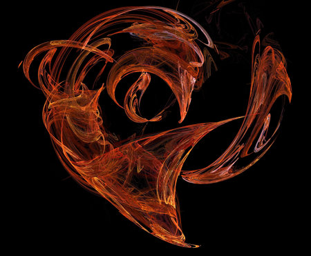 image of one illustration of digital fractalの写真素材