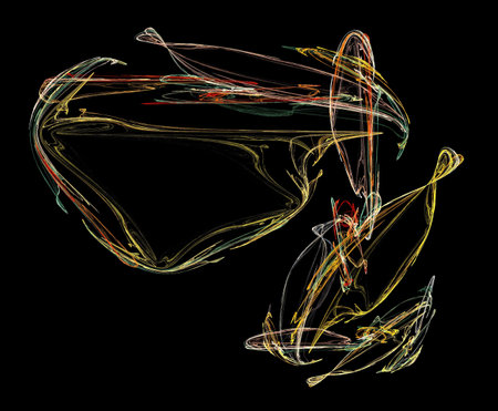 image of one illustration of digital fractalの写真素材