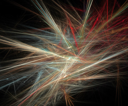 image of one illustration of digital fractalの写真素材