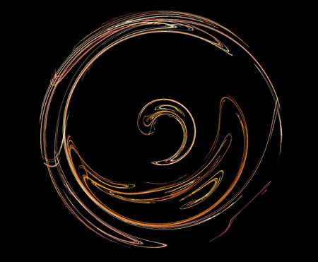 image of one illustration of digital fractalの写真素材