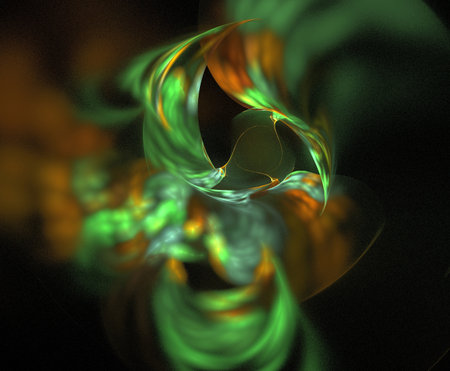 image of one illustration of digital fractalの写真素材