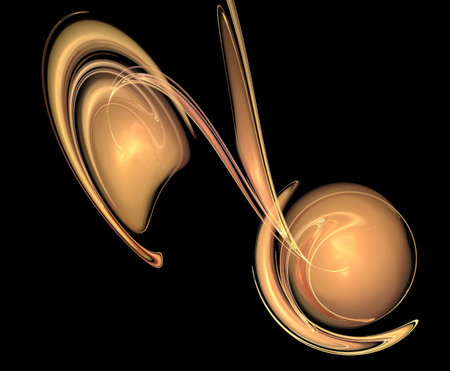 image of one illustration of digital fractalの写真素材