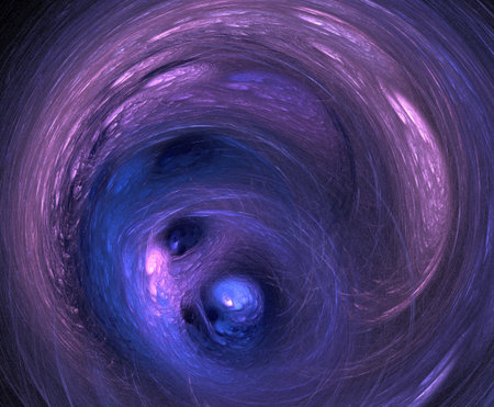 image of one illustration of digital fractalの写真素材