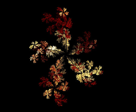 image of one illustration of digital fractalの写真素材