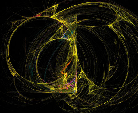 image of one illustration of digital fractalの写真素材