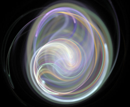 image of one illustration of digital fractalの写真素材