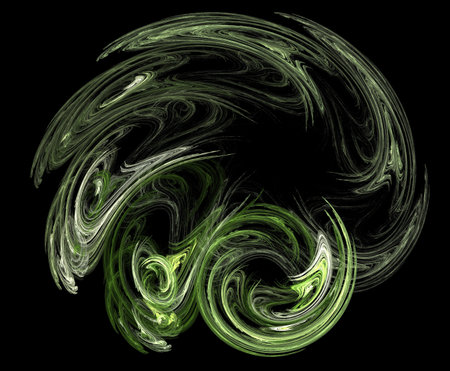 image of one illustration of digital fractalの写真素材