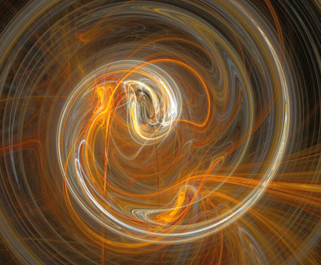 image of one illustration of digital fractalの写真素材