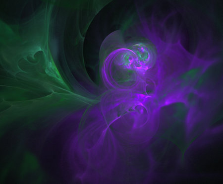 image of one illustration of digital fractalの写真素材