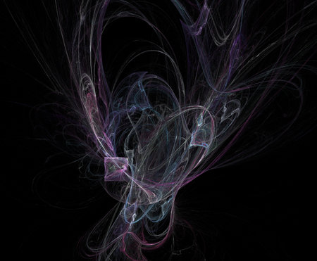 image of one illustration of digital fractalの写真素材