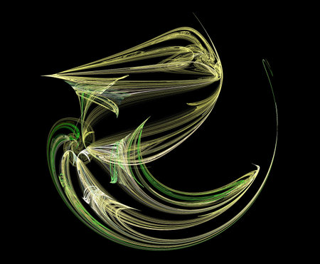 image of one illustration of digital fractalの写真素材