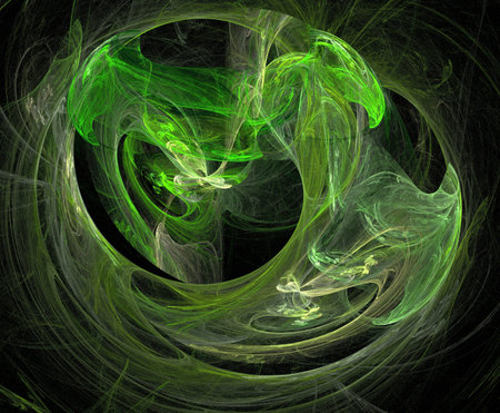 image of one illustration of digital fractalの写真素材