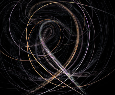 image of one illustration of digital fractalの写真素材