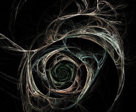 image of one illustration of digital fractalの写真素材
