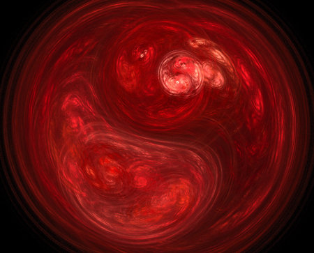 image of one  Illustration of digital fractalの写真素材