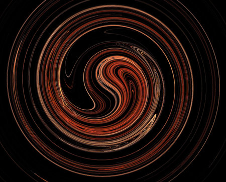 image of one  Illustration of digital fractal