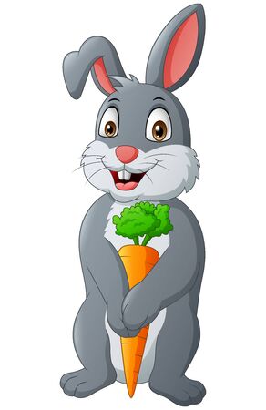 Cute rabbit cartoon. Vector illustrationのイラスト素材