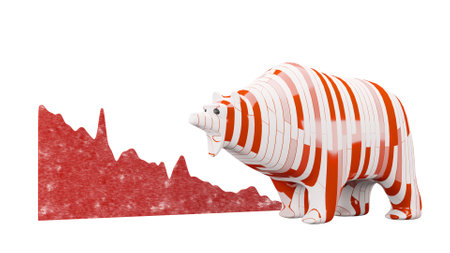 Bear market, concept of stock market exchange or financial analysisの写真素材