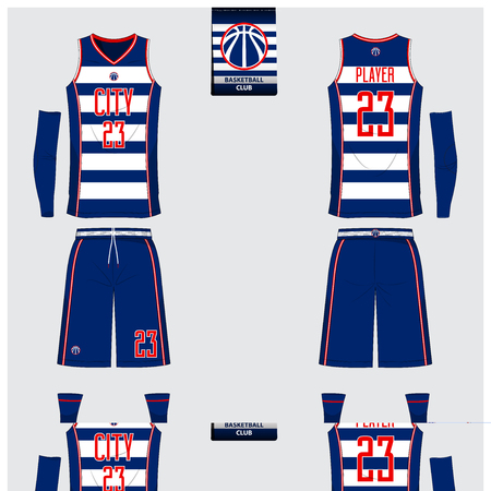 Basketball uniform design.のイラスト素材