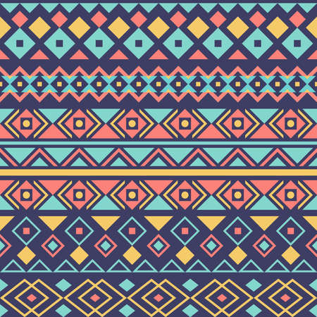Geometric ethnic oriental ikat or tribal ethnic seamless pattern. Fabric design for tribal...