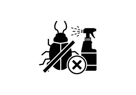 Bug disinfection icon on white background. Vector illustration. EPS 10の素材