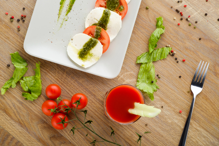 Delicatessen appetizer from vegetablesの写真素材