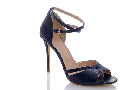 beautiful stylish women shoes on high heelsの写真素材