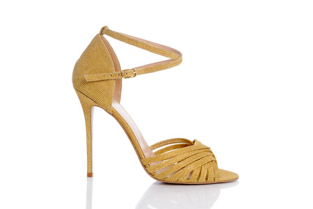beautiful and elegant women's sandals with high heelsの写真素材