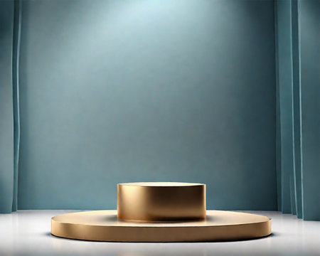 Abstract scene podium for mock up presentation in minimalism style. 3d renderの素材