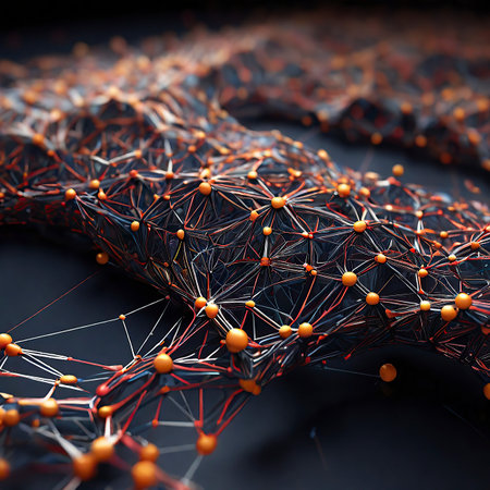 3d rendering of molecule structure. Science background. Futuristic technology style.の素材