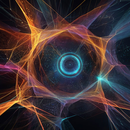 Abstract fractal. Fractal art background for creative design. Decoration for wallpaper, desktop, poster, cover booklet. Print for clothes, t-shirt. Creative illustration for designの素材