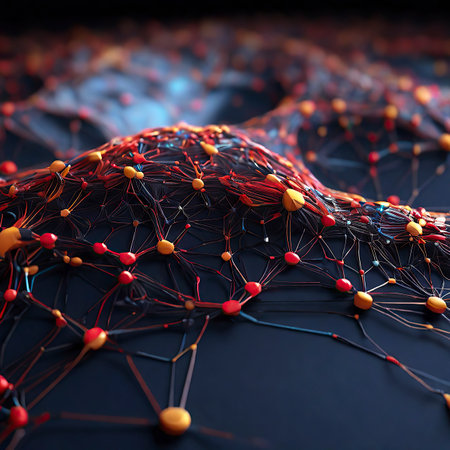 3d rendering of abstract technology concept - computer generated image with depth of fieldの素材