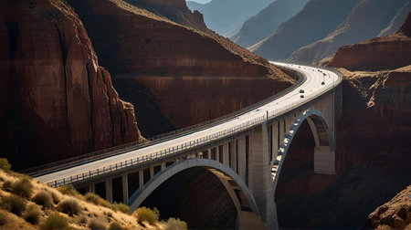 Navajo Bridge in Capitol Reef National Park, United States of Americaの写真素材