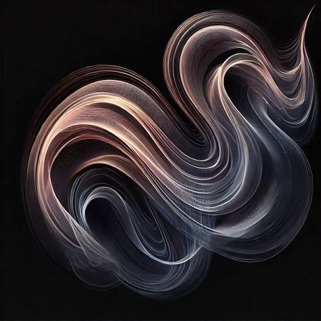 abstract fractal background a computer-generated 2D illustration, textureの写真素材