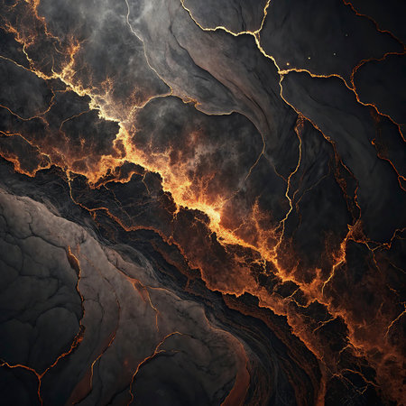 Lava flow. Abstract background. 3D rendering. Computer digital drawing.の写真素材