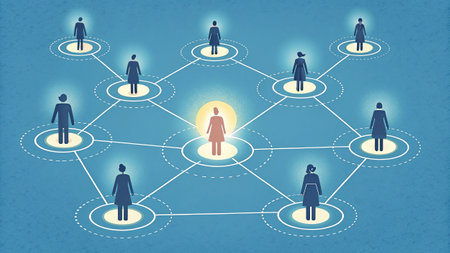 Social network concept. Vector illustration of people connected to each other.の写真素材