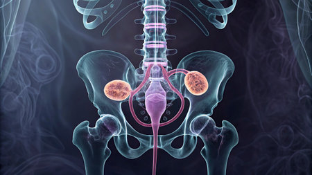 Human Urinary System Anatomy For Medical Concept 3D Illustrationの写真素材
