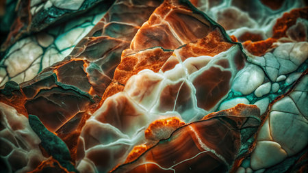 Colorful abstract background of marble stone texture, close-up.の写真素材