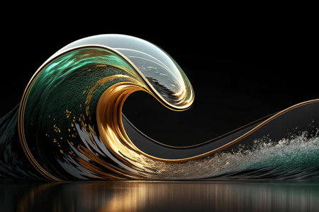 Abstract art background. Digital painting. 3d rendering. Computer generated image.の写真素材